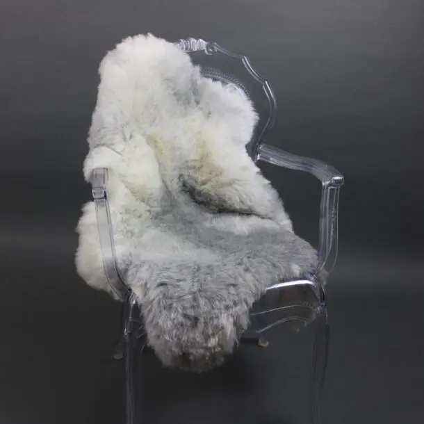 Natural Grey Icelandic Sheepskin Rug Shorn INGSS-89