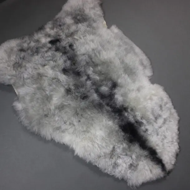 Natural Grey Icelandic Sheepskin Rug Shorn INGSS-90