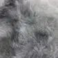 Icelandic Natural Grey Shorn Sheepskin Rug INGSS-90 (3) Close-up of shorn natural grey Icelandic sheepskin rug showing dense, curly wool texture.