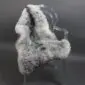 Icelandic Natural Grey Shorn Sheepskin Rug INGSS-90 (7) Natural grey shorn Icelandic sheepskin rug with a dark central stripe laid flat.