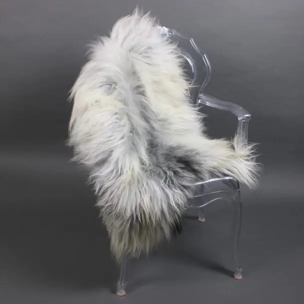 Natural Grey Icelandic Sheepskin Rug ING389