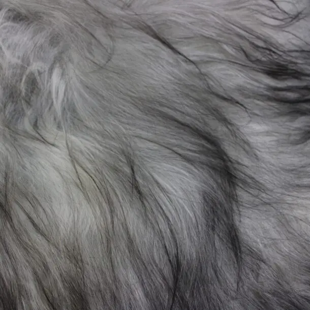 Natural Grey Icelandic Sheepskin Rug ING390