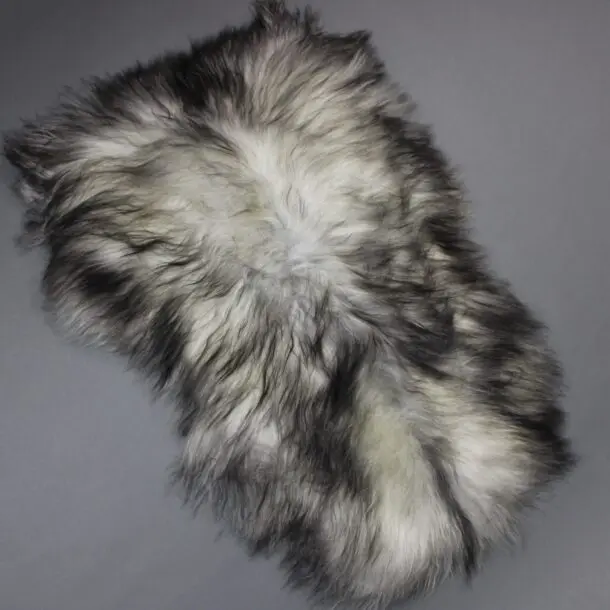 Natural Grey Icelandic Sheepskin Rug ING391