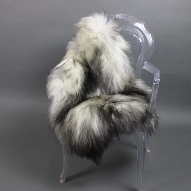 Natural Grey Icelandic Sheepskin Rug ING391