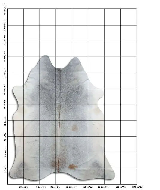 Cowhide Rug Tan Grey C01034