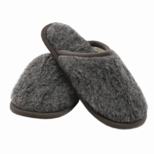Merino Wool Unisex Slippers – Grey