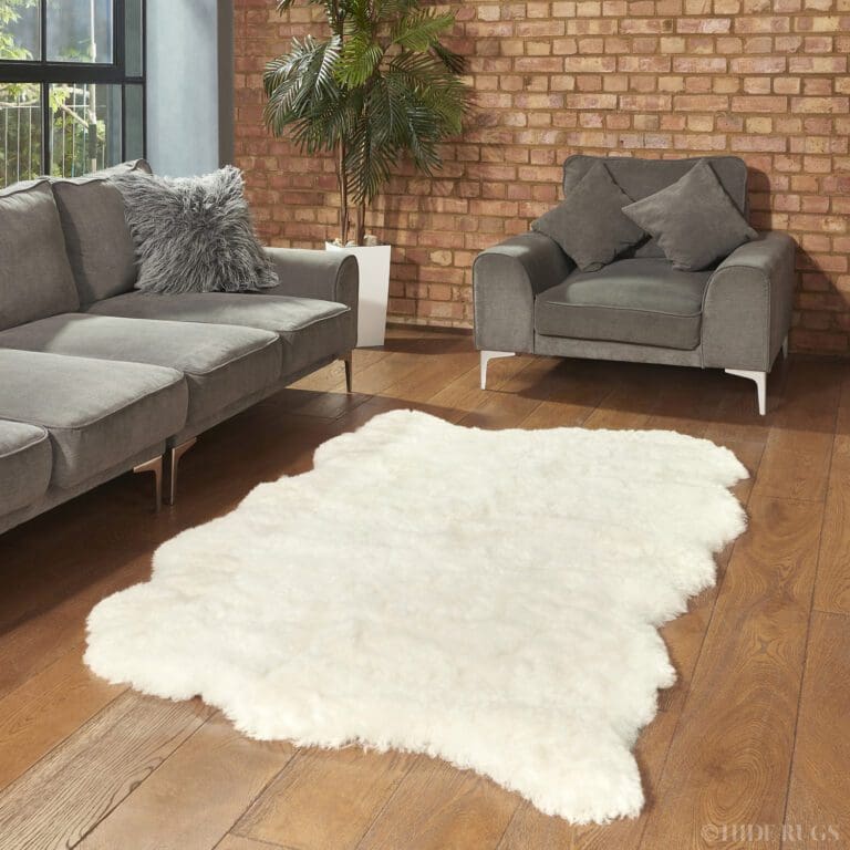 Icelandic Sheepskin Rug 4 Skin Natural Shorn Hide Rugs