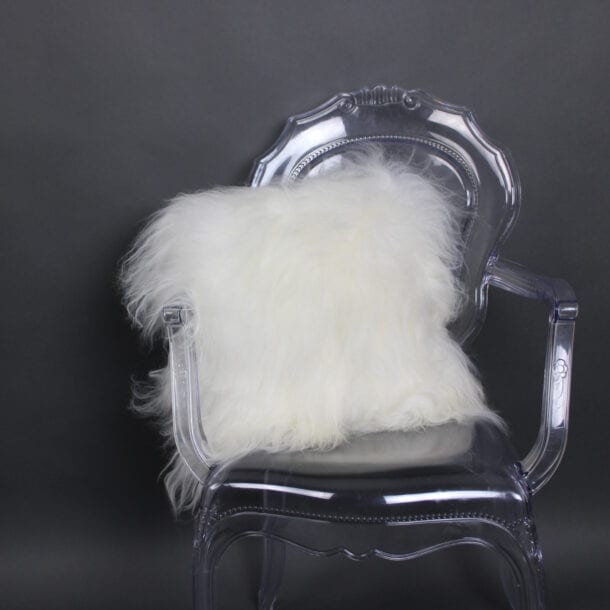 Icelandic Sheepskin Cushion Ivory