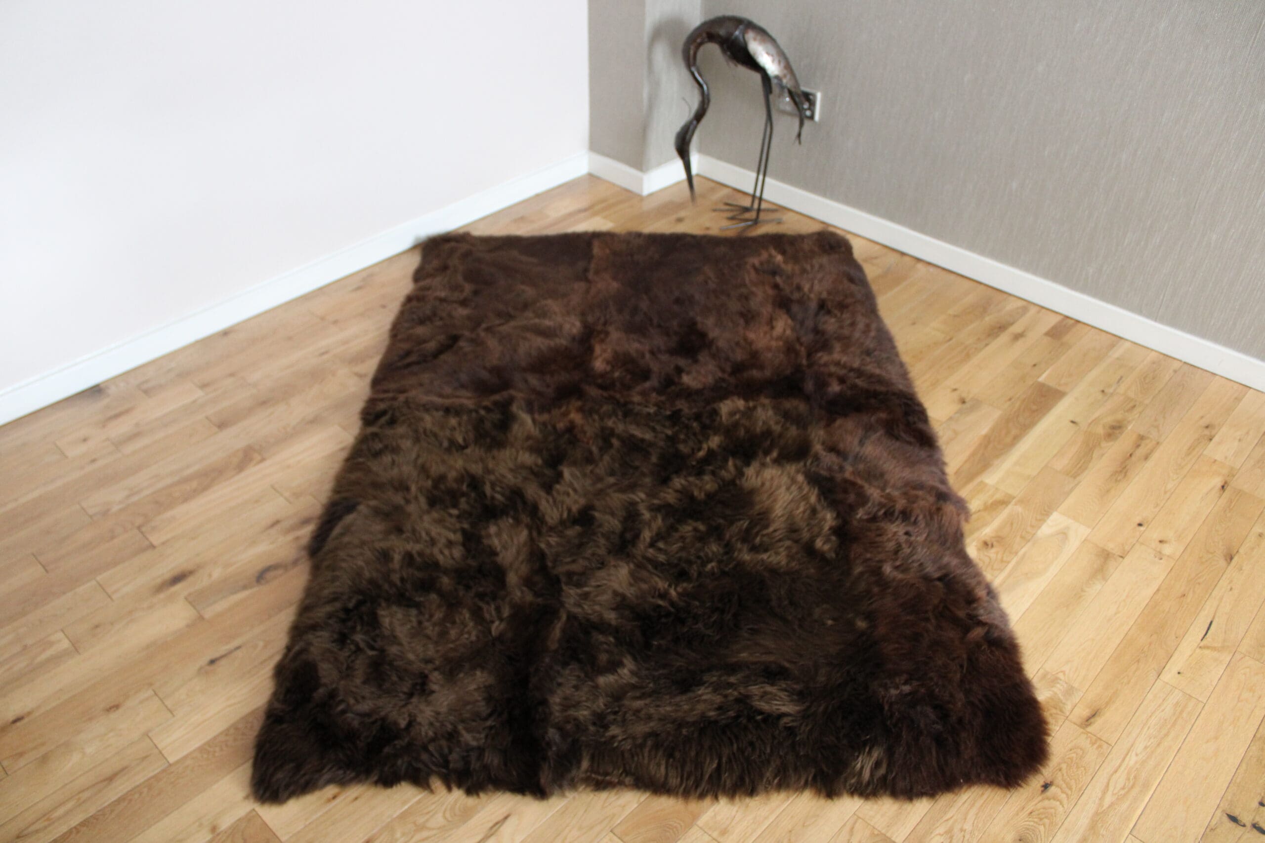 Mulit Colored Big 2024 Sheepskin 100% natural color lambskin fur hide carpet rug fluffy lambskin leather in brown/cream shades#457