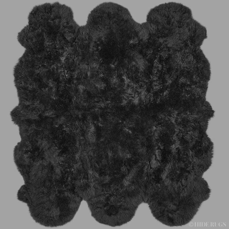 Icelandic Sheepskin Rug Double Natural Grey (Lighter Shades) Hide Rugs