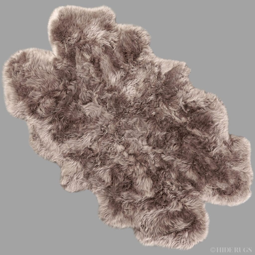 Sheepskin Rug Double Grey Hide Rugs