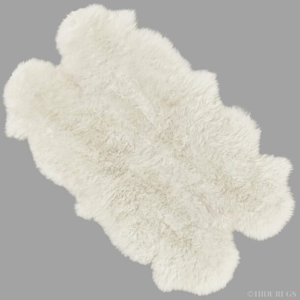 Sheepskin Rug Quad Ivory