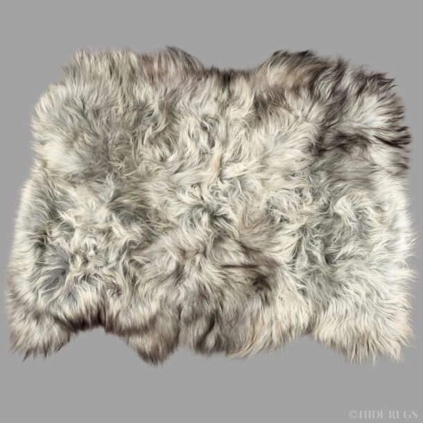 Natural Grey Icelandic Sheepskin Rug 3 Skin (Lighter Shades) ING3S12