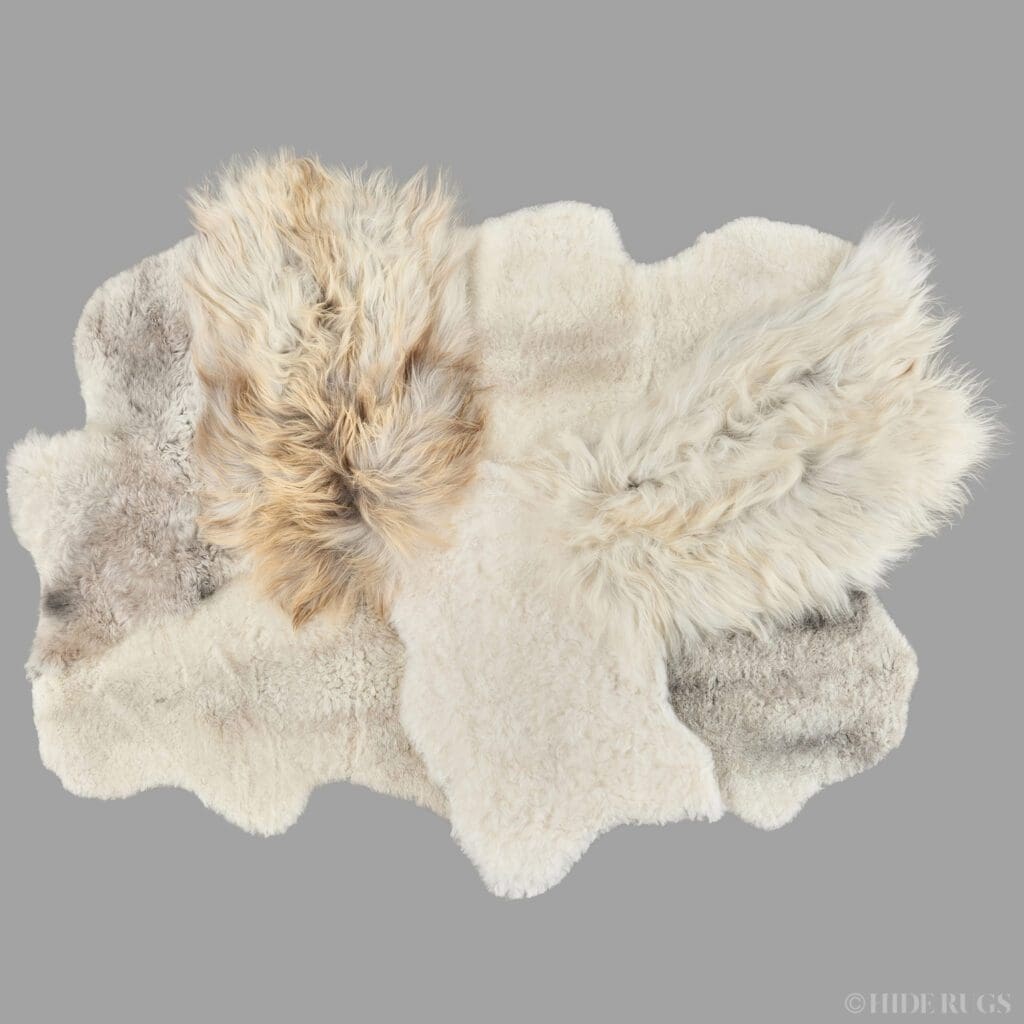 Multi Layer Icelandic Sheepskin Designer Rug Hide Rugs