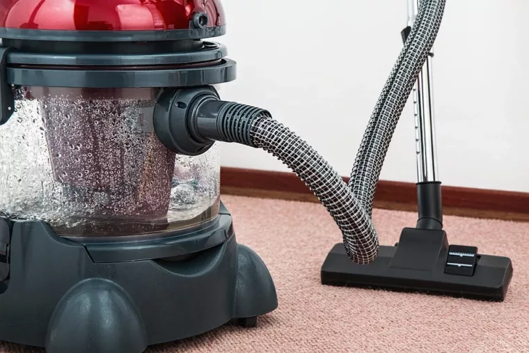 Vacuuming rug