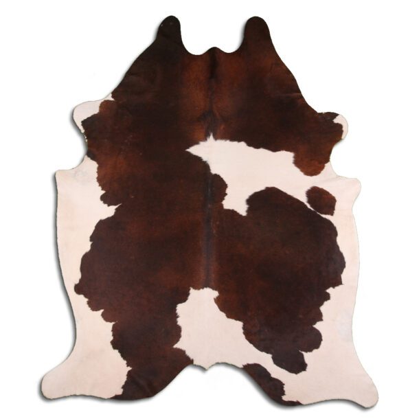 Cowhide Rug Brown and White C00283