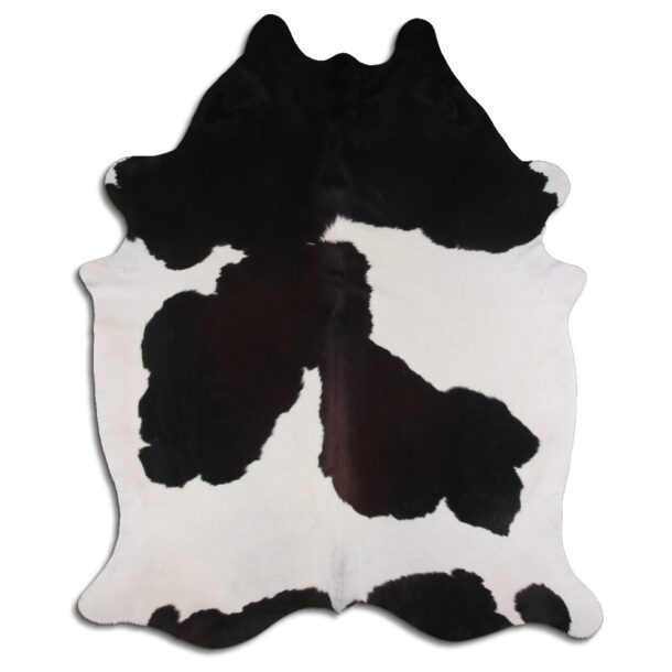 Cowhide Rug Brown and White C00287