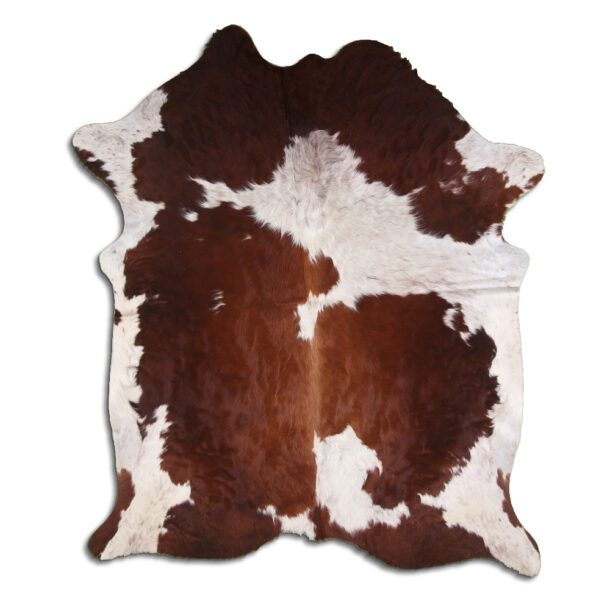 Cowhide Rug Brown and White C00303