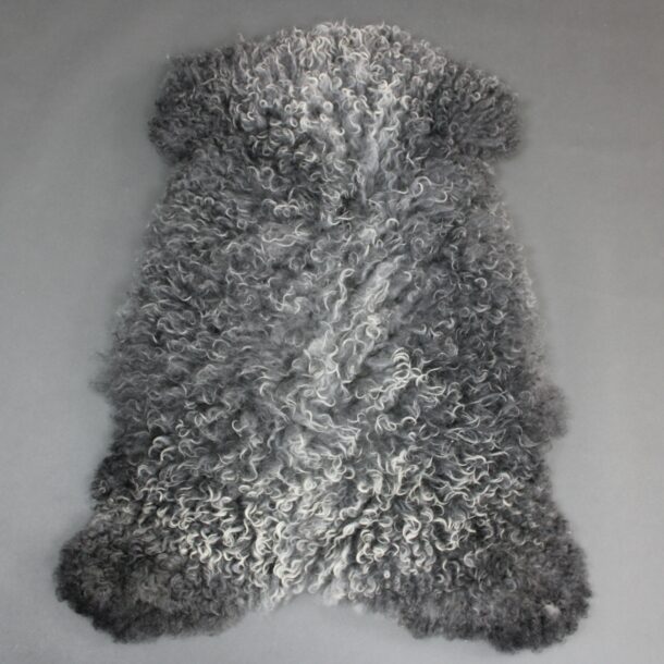 Curly Sheepskin Rug Natural Grey GOT163