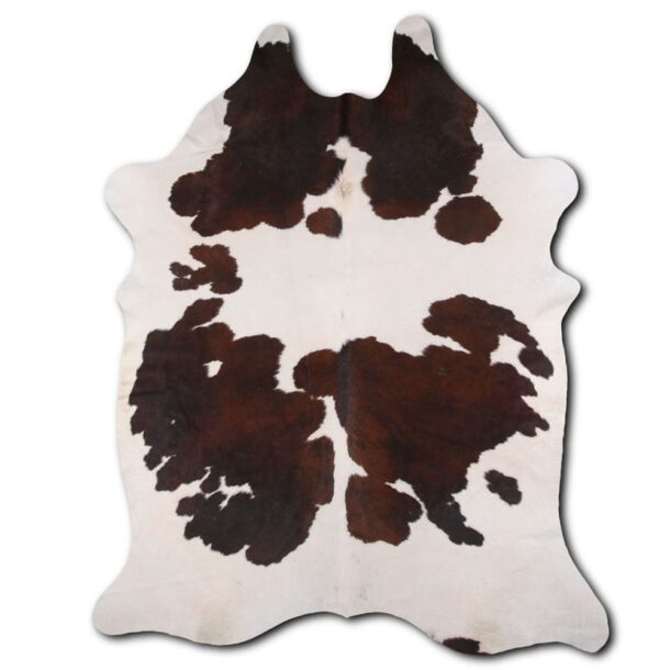 Cowhide Rug Brown and White C00416