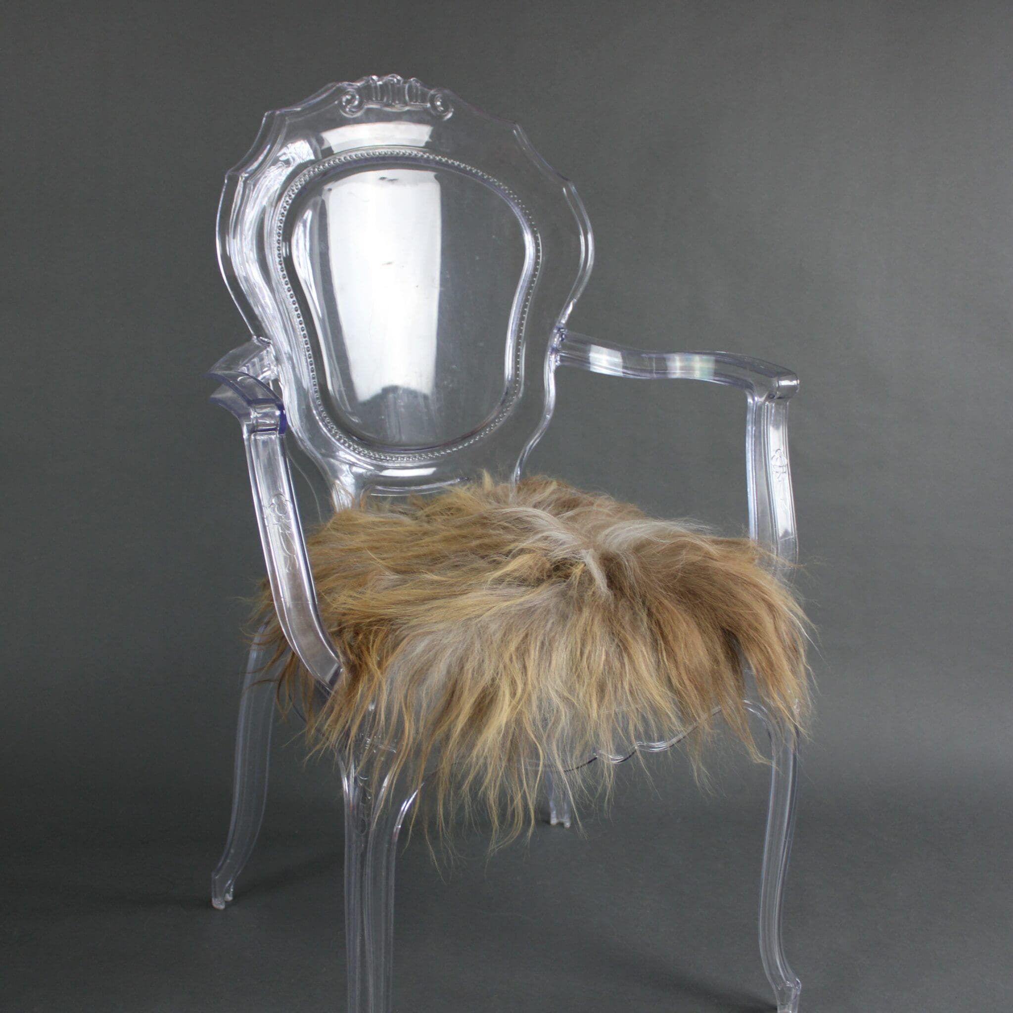 Icelandic Sheepskin Seat Pad Rusty Grey Hide Rugs