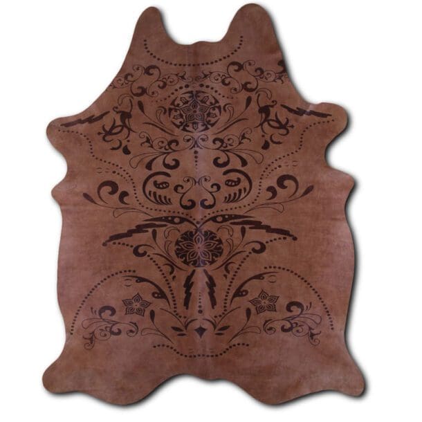 Baroque Print Cowhide Rug C00517