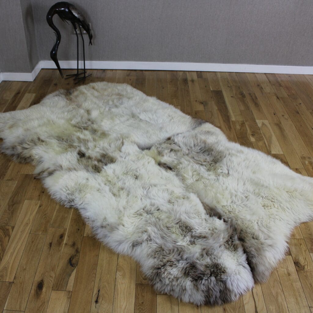 Sheepskin Rug Quad Grey Hide Rugs