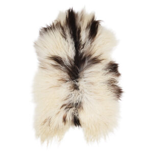 Natural Curly Mixed Sheepskin Rug MED23