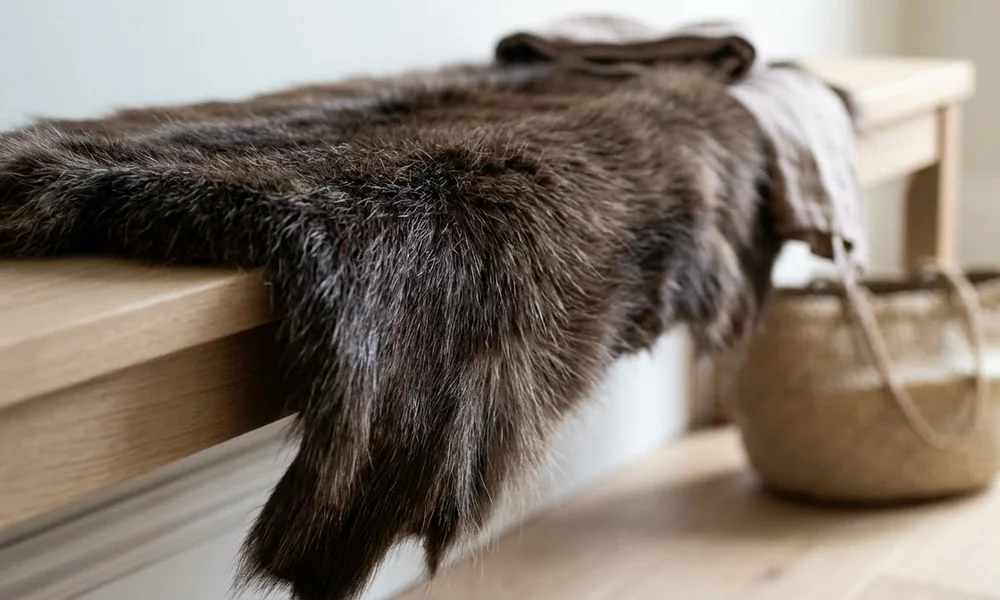 Small Natural Reindeer Hide